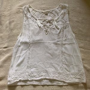 Aeropostale White Tank Top Blouse